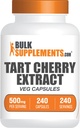 BulkSupplements.com Capsules d'extrait de cerise- Supplément de cerise-tart, Capsules de cerise-tart 500mg - Source antioxydante, sans gluten, 1 Capsule par portion, 240 Capsules de légumes (paquet de 1)