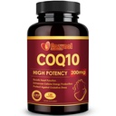 CoQ10 200mg Softgels avec PQQ et Omega 3, Coenzyme d'absorption maximale Q10, puissant antioxydant pour la santé cardiaque et énergétique, 120 Compte, 4 mois d'approvisionnement, non-OGM