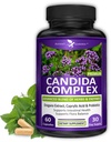 Potent Garden Candida Complex - Origan et mélange d'acide caprylique, Gut Flora Balance Complex, Intestinal Health & Immune Support avec des herbes et des probiotiques, Gut Health Suppléments pour les femmes et les hommes 60 Compte