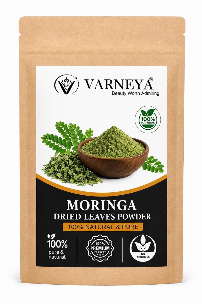 Naturals Organic Moringa Leaf 200g | 100% Pure Raw Ayurvedic Herbs | Herbal Tea, Kadha, Herbal Drink & Decoction Ingredients | Pure Handmade Organic Naturally Dried | Chemical-Free | No Preservatives