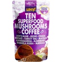 WIXAR Superfood Café de champignons - Poudre de café instantanée, Dix extraits de superaliments avec la Mane de Lion, Turquie Tail, Reishi, Chaga, Shiitake, Ashwagandha, Rhodiola Rosea, Elderberry, Supplément de champignons 5oz