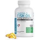 Bronson Omega 3 Huile de poisson triple résistance 2720 mg, haute EPA 1250 mg DHA 488 mg, non-OGM métal lourd testé, 90 softgels