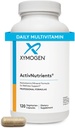 XYMOGEN ActivNutrients avec le fer et le cuivre - Multivitamine multiminérale pour le bien-être, l'immunité, l'énergie et le soutien de l'humeur - Minéraux chélatés + Vitamines actives B avec folate (120 capsules)