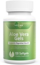 Aloe-Vera Gel-Softgel Petit supplément Nutritionnel-Capsules - 120Count Gut Health Support Digestion Comfort Acid Buffer Natural Supplément