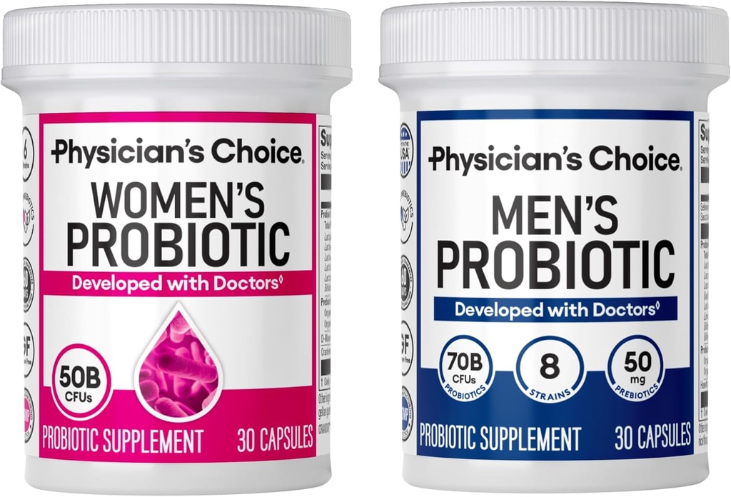 His & Hers Probiotic Bundle - Mens Probiotic(30ct) + Womens Probiotic(30ct)