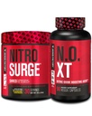 Usine Jacked Nitrosurge Shred Thermogen Pre-Workout dans Blueberry Lemonade & N.O. XT Nitric Oxide Booster pour hommes et femmes