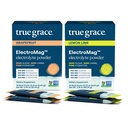 True Grace ElectroMag - Pamplemousse (16 Stick Packs) + Citron Lime (16 Stick Packs) - Poudre d'électrolyte pour une hydratation rapide - Zéro sucre et glucides - Non-OGM - 32 Total des portions