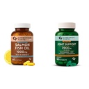 Carbamide Forte Salomega Omega 3-60 Capsules & Joint Support Supplement with Collagen & Glucosamine Chondroitin MSM - 90 Tablets