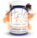 Nootropics Dépôt Cordyceps Mushroom Capsules de 10:1 Extrait du corps entier de fruits de 250mg.60 Comte.