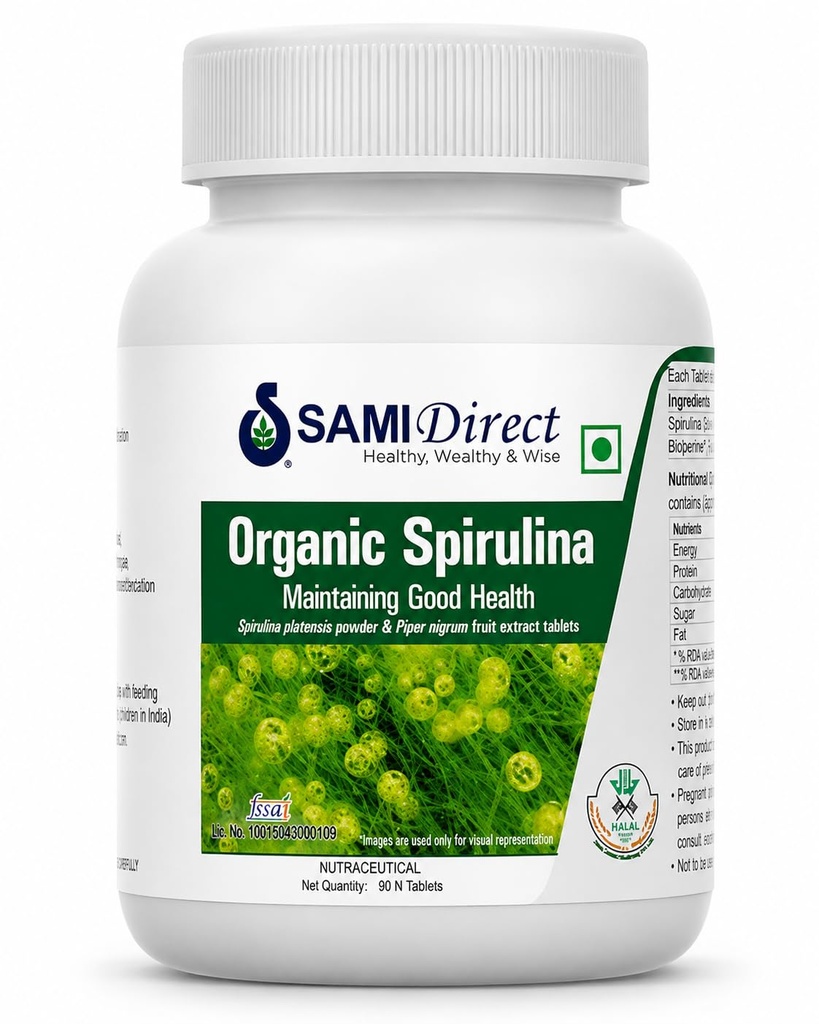 Organic Spirulina With BioPerine Maintaining Good Health