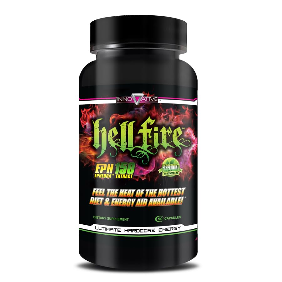 Innovative Hellfire® | Energy & Metabolism Support Supplement | With Caffeine & Herbal Extracts | 90 Capsules | For Adults