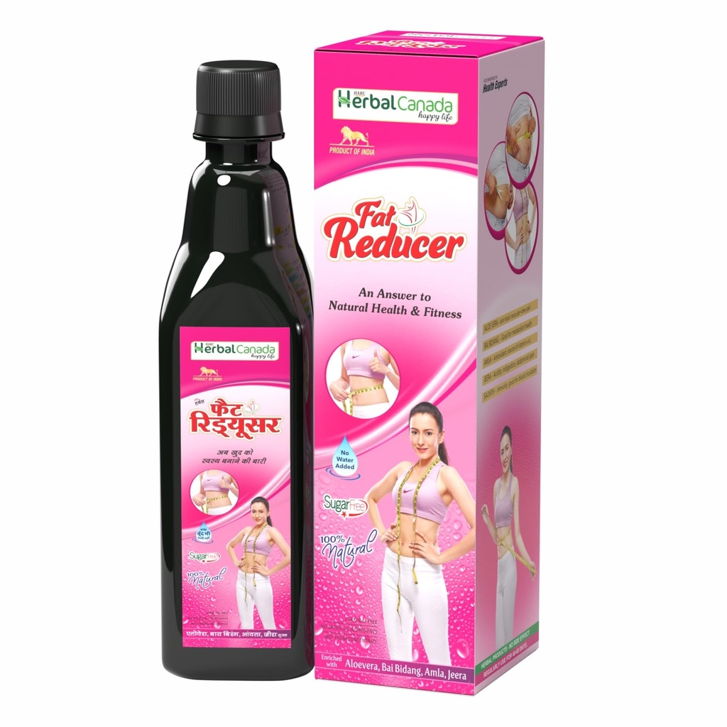 Herbal Canada Fat Reducer | helpful in Weight Management and loss of appetite | 100% Ayurvedic (500ML) (Pack of 3)