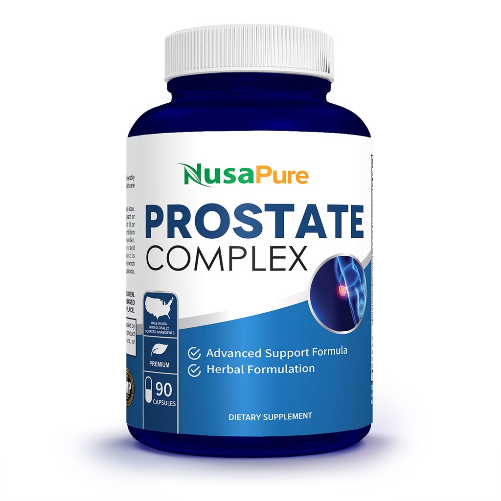 Complexe Palmetto de la Prostate de la scie NusaPure (Complexe Stérol de Plant, Racine de Nettle, Barque de Pygeum, Graviola) - 90 Capsules