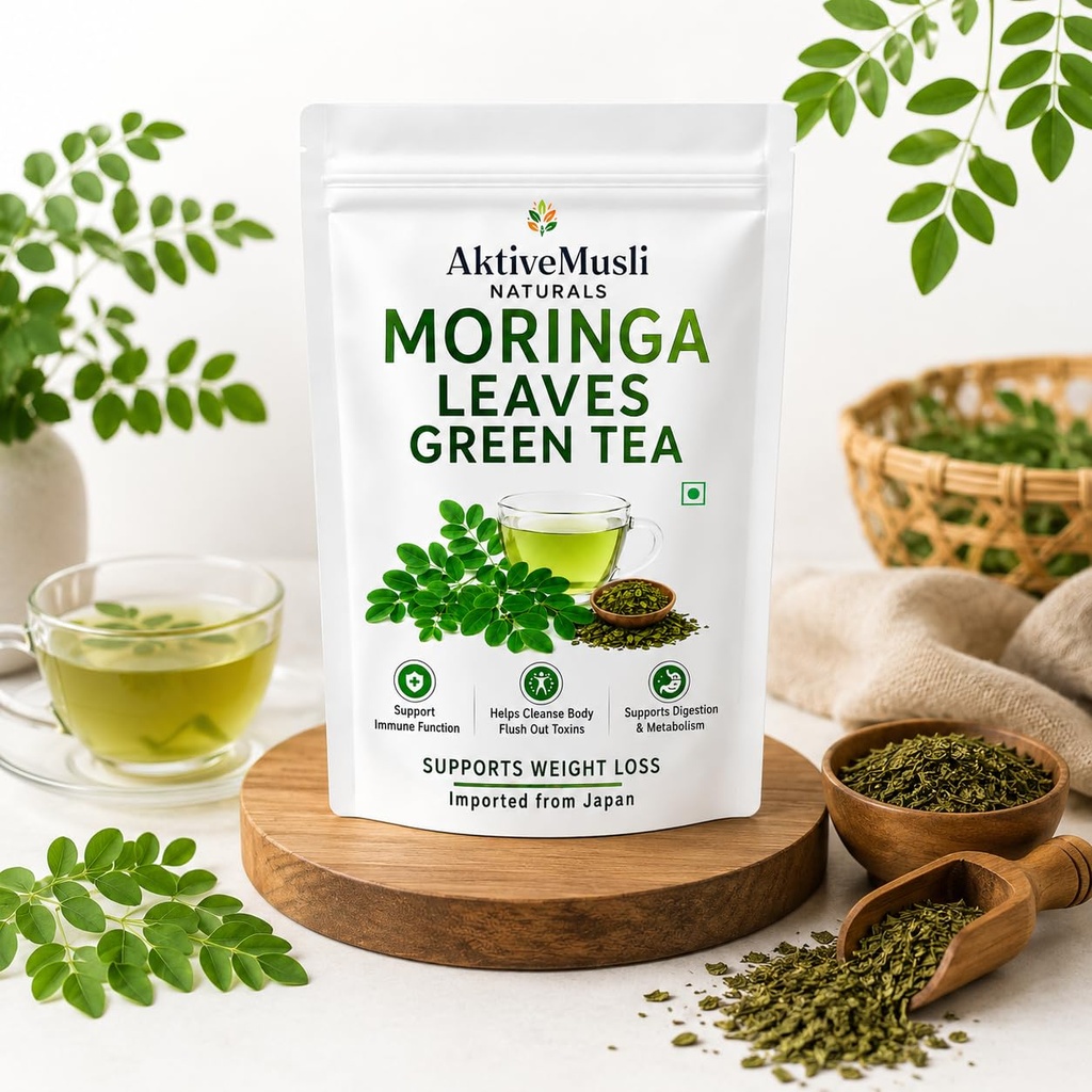 Organic Green Tea With Moringa, Natural Super Green Tea