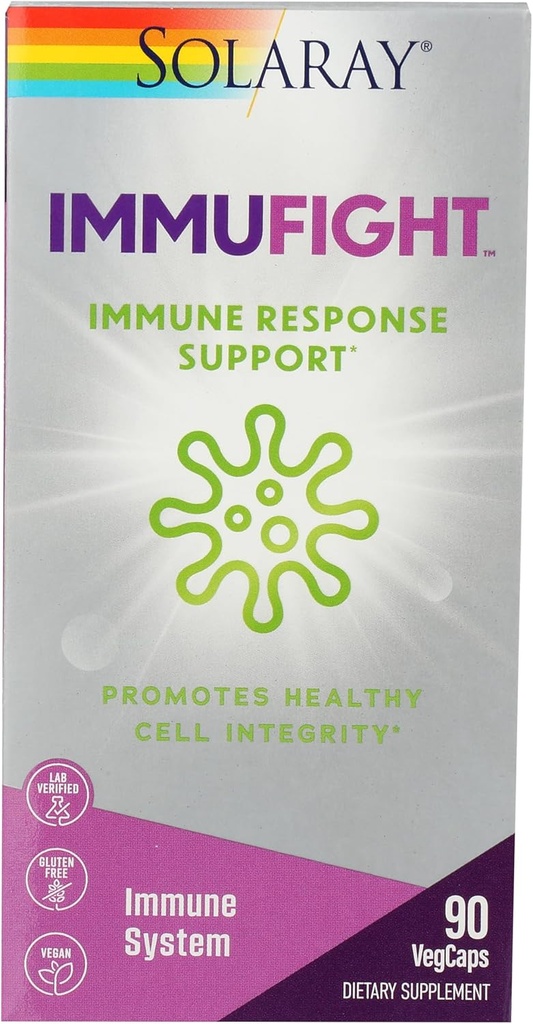 SOLARAY ImmuFightTM, support de réponse immunitaire, 90 VegCaps