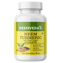 Neem Turmeric with Black Pepper 180 Tablets, Made with Pure Turmeric Root Powder and Neem Leaf Powder, Detox Tablet