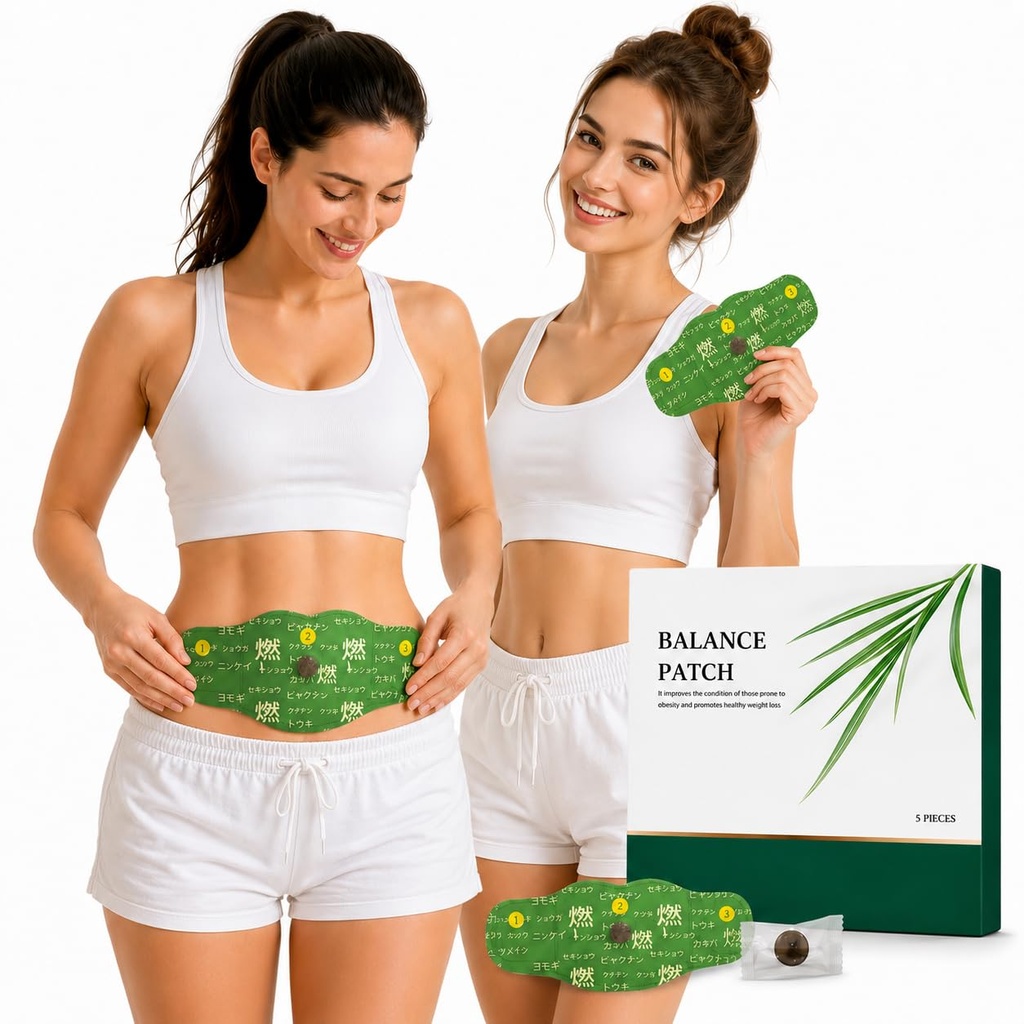Balance Belly Patch for Belly Button Support | Japanese Herbal Waist Sticker with Natural Plant Based Ingredients, Comfortable Adhesive Design & Easy Daily Application | 5 Pcs