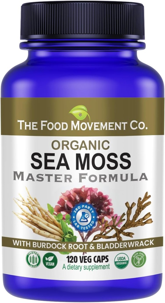 LE MOUVEMENT DE L'ALIMENTAIRE CO. Formule Master Moss avec racine de lard & Bladderwrack pour la santé de Gut.