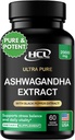 Capsules de Ashwagandha bio 2000 MG extrait de poudre de racine avec poivre noir et baume de citron 2 mois d'approvisionnement - Voie naturelle pour soulager le stress