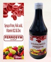 Ferrosym Syrup 300ml | Iron Syrup with Vit B12-Folic Acid-Zinc | Iron Supplement For Men and Women | Cures Anemia | Improve Hemoglobin Levels and Boost Platelets | Accure Pharma (BUY 2 SYRUPS AND GET 1 PREMIUM PAIN OIL WORTH RS. 160 FREE)
