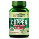 Vlado’s Himalayan Organics Plant Based Copper 1700mcg Supplement with Green Tea Extract - 120 Veg Capsules | Support Connective Tissues, Brain Health, Boost Immunity | For Men & Women