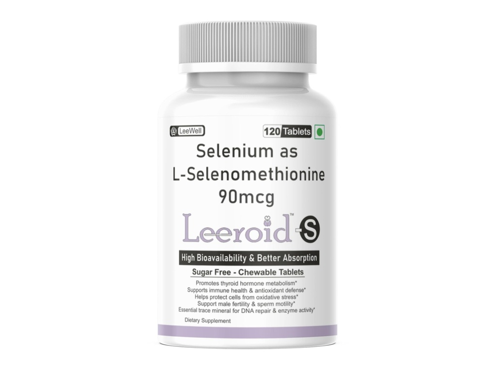 S by LeeWell Chewable Selenium L-Selenomethionine | 120 Tablets