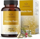 HerbAMAMA Capsules de Gum Mastique 1400mg - Support Gut & Digestion avec Supplément Gum Mastique - Capsules de Digestion de Résine Vegan, Non-GMO