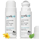 Lidocaine Roll On Pain Relief Cream 2pk Maximum Strength - Arnica, Mentol, Aloe Vera - Relief apaisant pour les muscles et les articulations - Sensible à la peau