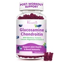 Glucosamine Chondroitin Gummies - Glucosamine Gummies avec MSM, Turmeric & Boswellia, Cartilage de soutien, Structure et Tissu Joint, Supplément de soutien conjoint pour les hommes et les femmes - 60 Cts