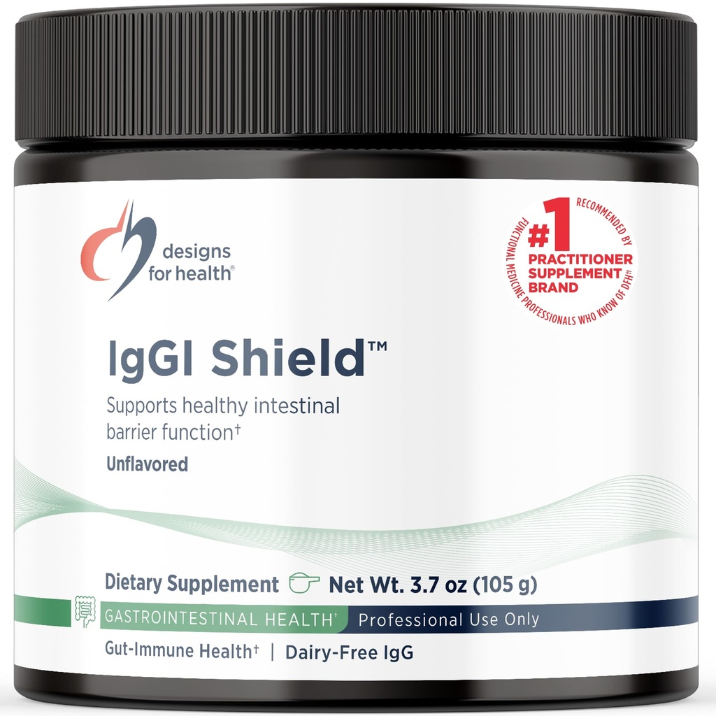 Conceptions pour la santé Poudre de Bouclier IgGI - Supplément IgG sans immunoglobuline sans lait, SBI avec N-acétyl-Glucosamine - soutient la fonction de barrière intestinale saine (3,7oz / 30 portions)