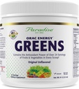 Herbes paradisiaques, Poudre de vert d'énergie ORAC, puissance antioxydante de 24 portions de fruits et légumes en 1 scoop, 15 portions