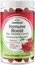 Swanson Immune Boost Gummies with Acerola, Zinc, and Vitamine C & D - Supplément tout naturel Promouvoir un système immunitaire sain - Aide à soutenir un corps sain - (Cherry, 60 Gummies)
