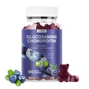 Glucosamine Chondroïtine Gommies - 3000MG Supplément de soutien mixte extra-fort avec MSM & Elderberry, Flexibilité, Antioxydant Immune Support Gommy pour adultes, hommes et femmes 90 Blueberry Gommies