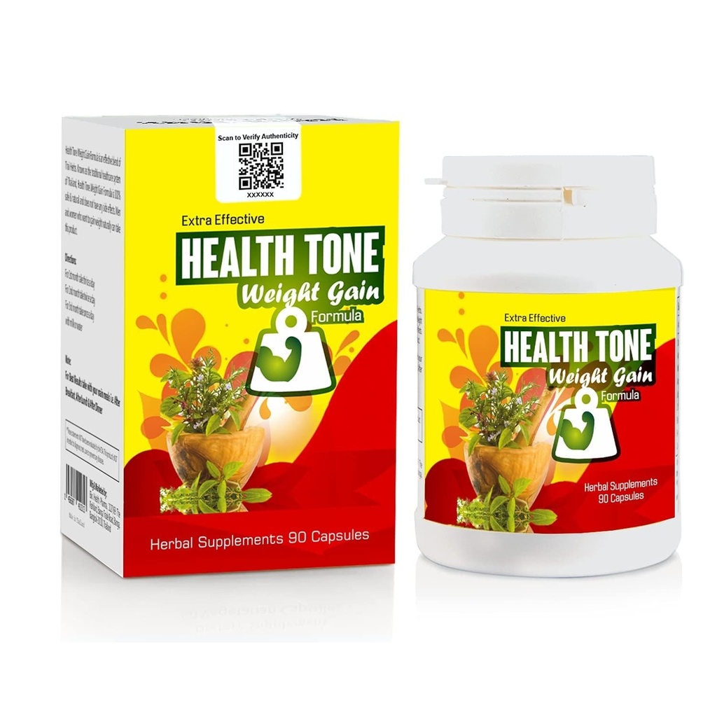 Health Tone Advanced Ayurvedic Herbal Supplement – 90 Caps – Wellness Support with Natural Extracts – For Balanced Daily Nutrition & Lifestyle Wellness