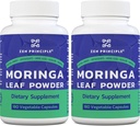 Principe Zen Organic Moringa Oleifera. Ultra-Premium. Fournit un Boost All Natural Energy et Multi-Vitamine. Un super aliment cru, végétalien, sans OGM et sans gluten. 360 capsules.