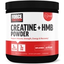 Force Factor Creatine HMB Powder, 5g Creatine Monohydrate + 3g myHMB for Muscle Growth, Strength, Energy & Recovery, with AstraGin for Enhanced Absorption, Unflavored, 30 Servings