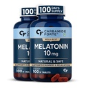 Carbamide Forte Melatonin 10 mg Pills | Sleep Supplement for Better Sleep | Melatonin Tablet for Restful Deep Sleep - 100 Veg Tablets (Pack of 2)
