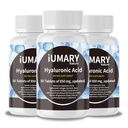Suppléments d'acide hyaluronique, 850mg Acide hyaluronique diététique à haute biodisponibilité - Soutien articulaire avancé avec collagène hydrolysé, curcuma, Glu-cosamine, MSM, vitamine C – 30 comprimés (paquet de 3)