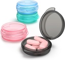 Petite boîte à pilules, (4 packs) Cas de pilules de voyage Portable Daily Pill Organizer Mini récipient de stockage de médicaments pour la peau de poche Boîte de stockage d'huile de foie Étui