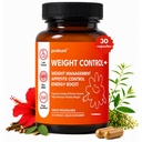 Weight Control+ Capsules for Weight Management, Appetite & Portion Control, Healthy Metabolism & Energy Support with Berberine, Saffron, Hibiscus & Herbal Extracts, 30 Capsules