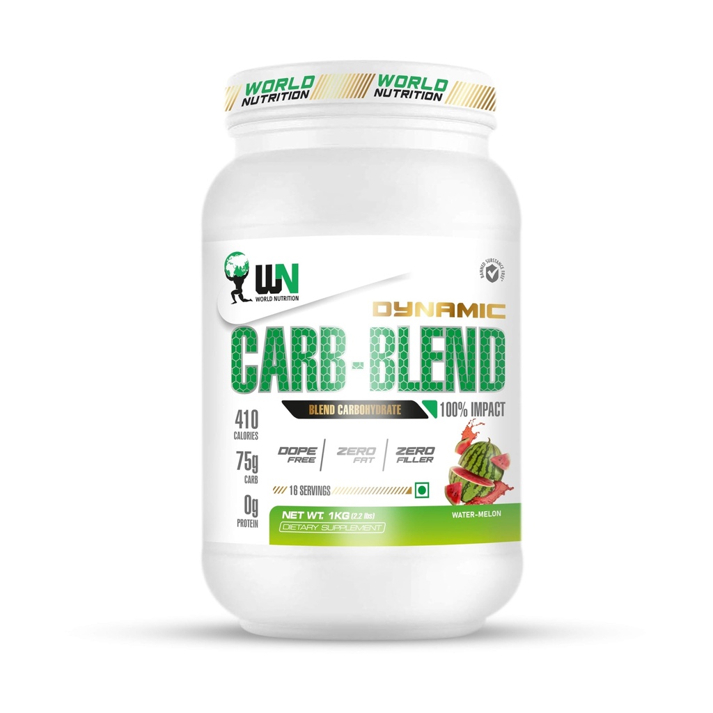 Dynamic Carb-Blend | Premium Dope-Free Carbohydrate Supplement for Sustained Energy, Performance, and Recovery | Watermelon Flavor 1kg
