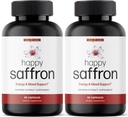 Ultra6 Nutrition Happy Safran Suppléments - 100% pur Safran Extrant Supplément pour le soutien de la santé des yeux - Mood Enhancer pour les femmes et les hommes (Pack de 2)