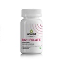 Unived Basics B12+Folate | Vitamin B12 (Methylcobalamin) with 5-MTHF BioAvailable Folate | Essential for Vegetarians | 60 Capsules