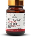 Bee and You Royal Jelly with Ginseng Tablet, Propolis Extract, 60ct, 100% Natural Superfood, Ultra Pure, Immune Support Supplement, Antioxidants, Keto, Paleo, Gluten-Free