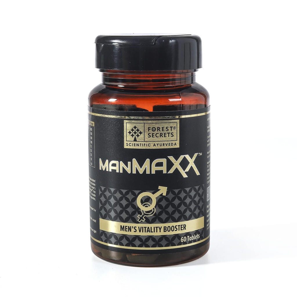 Manmaxx- Men's Vitality Booster, 60 tablets | For Stamina & Energy Booster For Men| Enriched Shilajit & Ashwagandha (Pack of 1)
