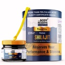 The Body Reserve Shilajit For Men 20gm Shilajeet Resin 500mg/Serving, 40 Servings More Than 75% Fulvic Acid, Purity Certificate Inside Box Sourced From Himalayas 19,000Ft, Shilajit Resin For Men Women 100% Ayurvedic