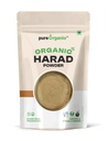 Pure Organio Organic Harad Powder | Haritaki Powder | Terminalia Chebula | Kadukkai Podi | Karakkaya Pudiyamu | 100% Natural & NPOP Indian Organic Certified | 100 Gm