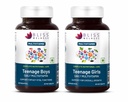 Bliss Welness Teenage Multivitamin Combo for Boys & Girls with Vitamins, Minerals, Calcium, Zinc, Brahmi & Ashwagandha for Immunity, Brain, Bone, Hair & Muscle Health | 60 Tabs Each