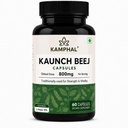 Kaunch Beej Capsules 800mg | Velvet Beans Powder | Mucuna Pruriens | Ayurvedic Support for Strength, Stamina & Reproductive Health | 60 Veg Capsules