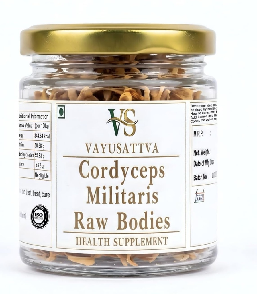 Kida Jadi Buti Original (Raw Bodies) | Cordyceps Militaris Dried Raw Mushroom | Keeda Jadi Original | Himalayan Keeda Jadi Energy, Endurance & Immunity Booster |10g